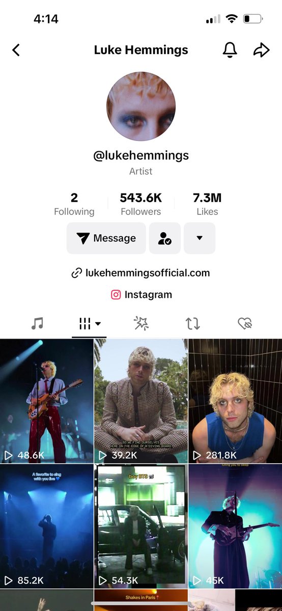 5SOSDigest's tweet image. Luke is no longer verified on TikTok 😬
