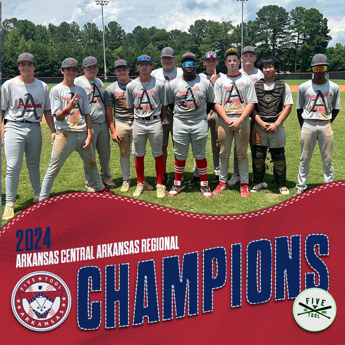 🏆CHAMPIONS🏆

Congrats to Arsenal Baseball on winning the 2024 16U <a href="/FiveTool/">Five Tool Baseball</a> Arkansas Central Arkansas Regional!

#WatchEm