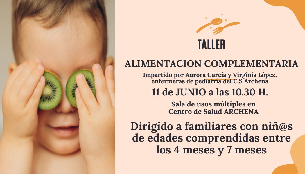 Este martes nuestras enfermeras de pediatría impartirán una charla informativa sobre la introducción de la alimentación complementaria en los bebés. Contamos con vuestra presencia.