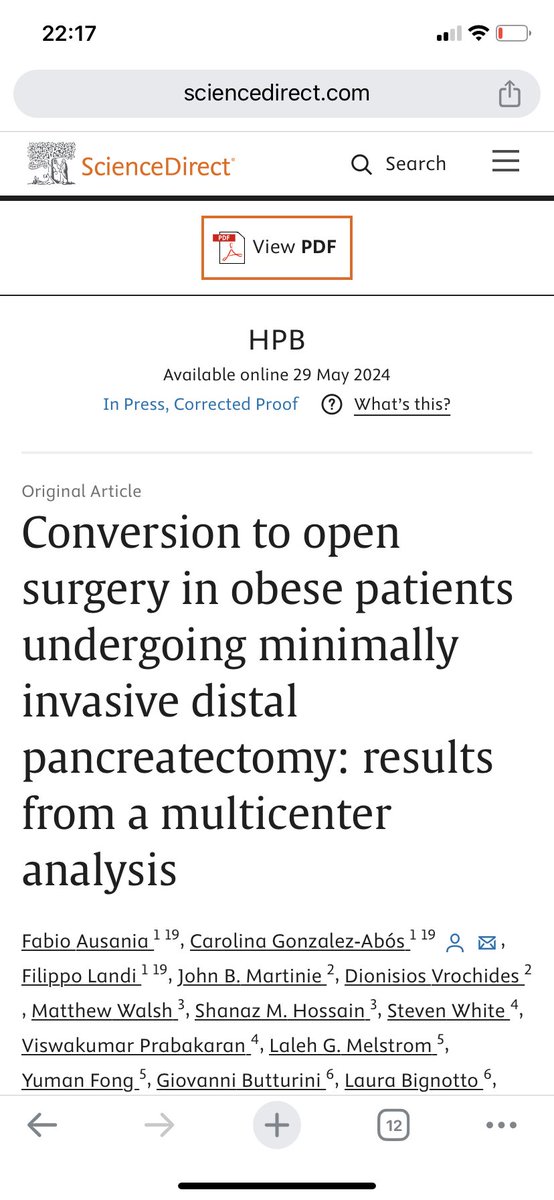 Carolina González (@carol_gonzaleza) on Twitter photo Sharing results!!
Conversion in MIDP in obese patients.
sciencedirect.com/science/articl…
<a href="/fabio_ausania/">Fabio Ausania</a> <a href="/FilippoLandi_/">Filippo Landi</a> <a href="/hospitalclinic/">Hospital Clínic</a> <a href="/IHPBA/">IHPBA</a> <a href="/hpbjournal/">@HPBjournal</a> Sharing results!!
Conversion in MIDP in obese patients.
sciencedirect.com/science/articl…
<a href="/fabio_ausania/">Fabio Ausania</a> <a href="/FilippoLandi_/">Filippo Landi</a> <a href="/hospitalclinic/">Hospital Clínic</a> <a href="/IHPBA/">IHPBA</a> <a href="/hpbjournal/">@HPBjournal</a>