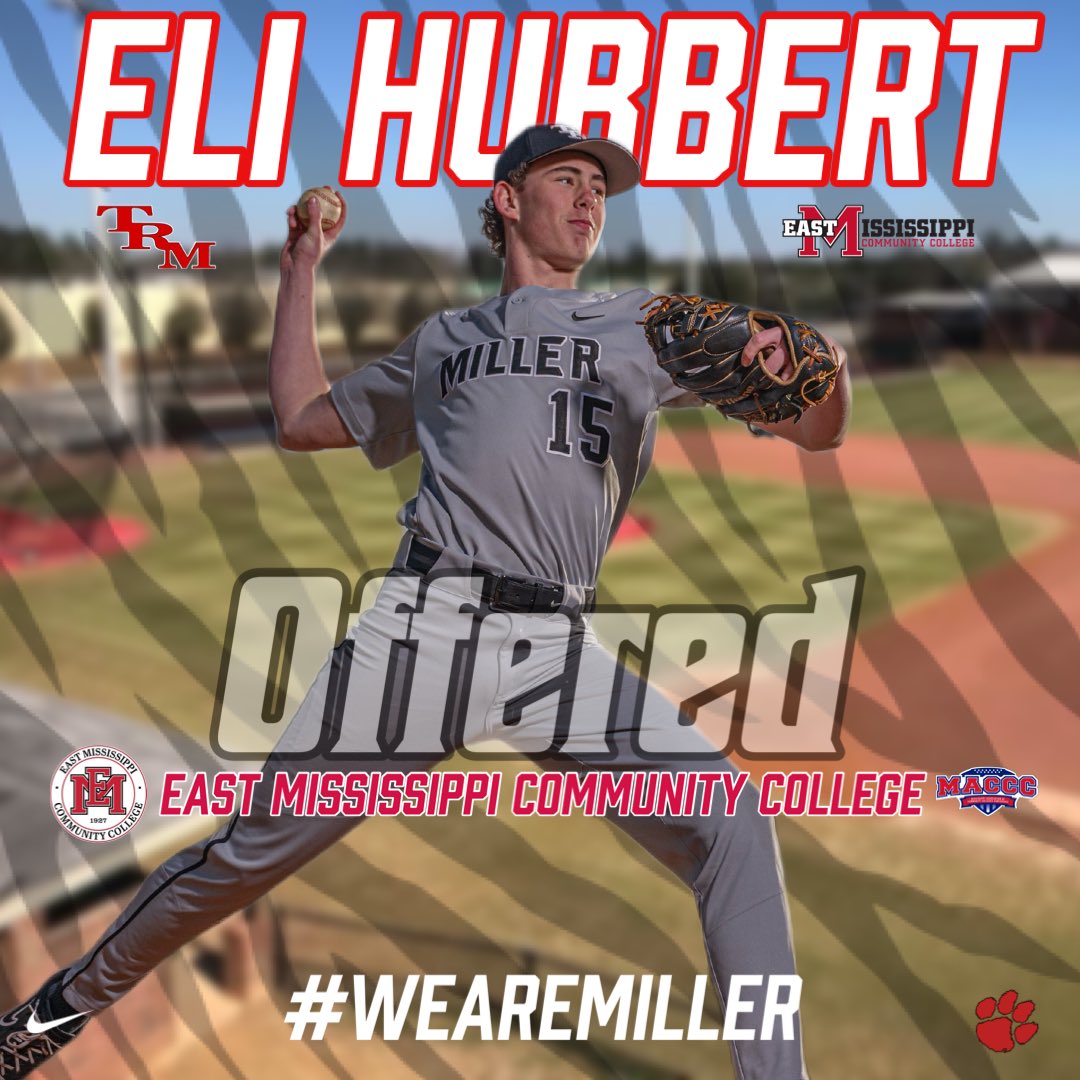 Congratulations to <a href="/HubbertEli/">Eli Hubbert</a> on receiving an offer from <a href="/EMCCathletics/">EMCC Athletics</a> Baseball! 🔥