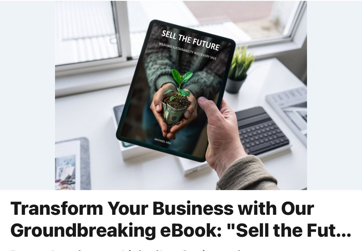 📢 Big News! Our eBook "Sell the Future: Weaving Sustainability into Every Sale" is here! 🌿 Learn how to make your sales sustainable with practical tips and case studies.
Download for FREE from June 17th to June 21st: a.co/d/a4mIzWy
#Sustainability #brandedmerch