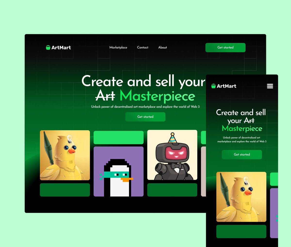 Meedayyy's tweet image. I tried the gradient tutorial @IwuezeAmarachi shared few weeks ago on this Web3 exploration.
#web3 #uiux