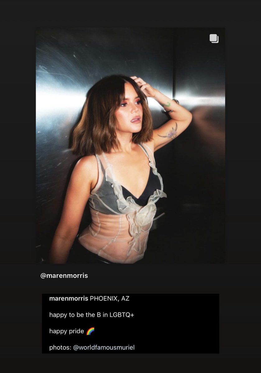 Bicon <a href="/MarenMorris/">Maren Morris</a> 🏳️‍🌈
