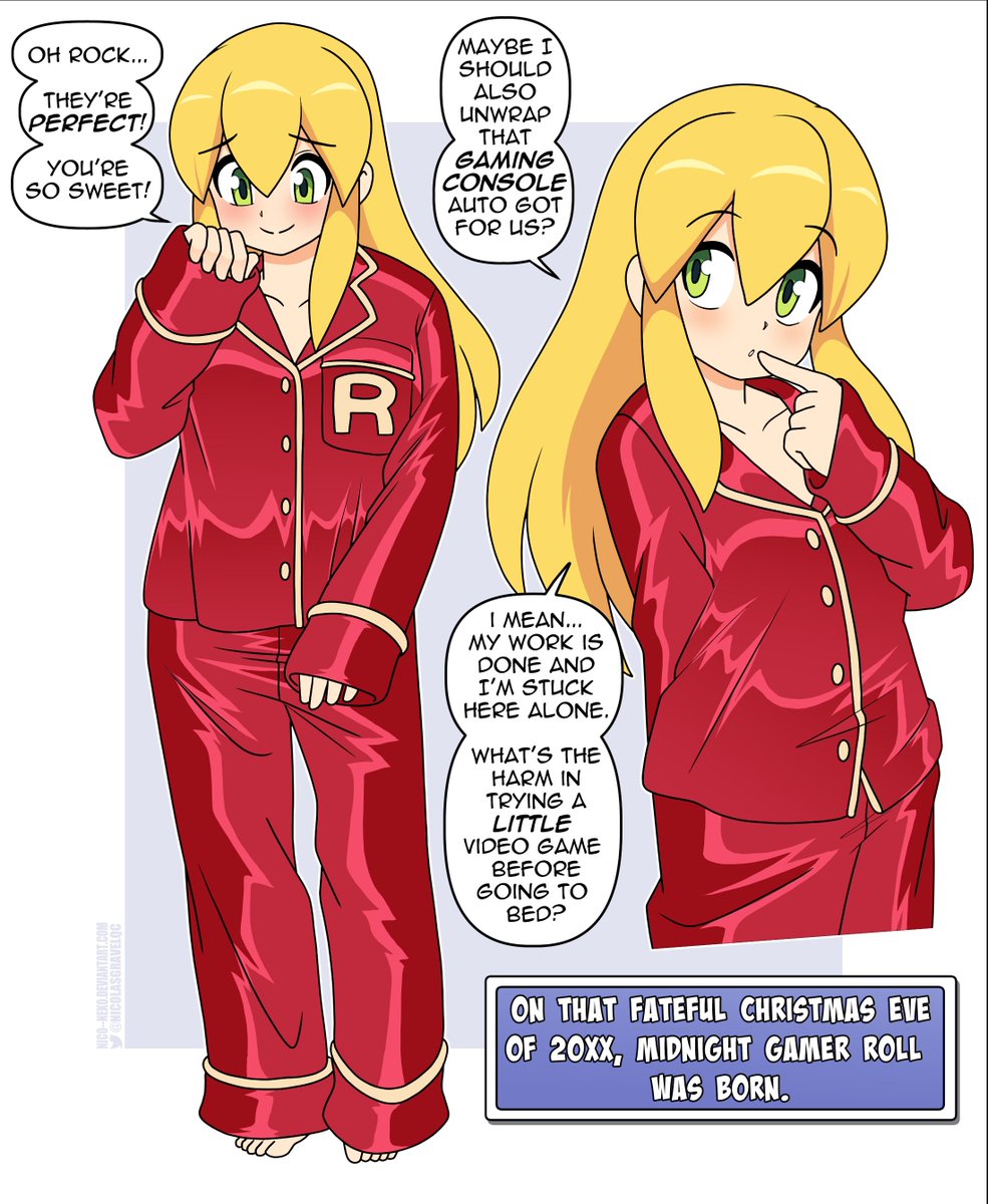 ❤️ Midnight Gamer Roll: The Origin Story! 🌙 #Roll #MegaMan