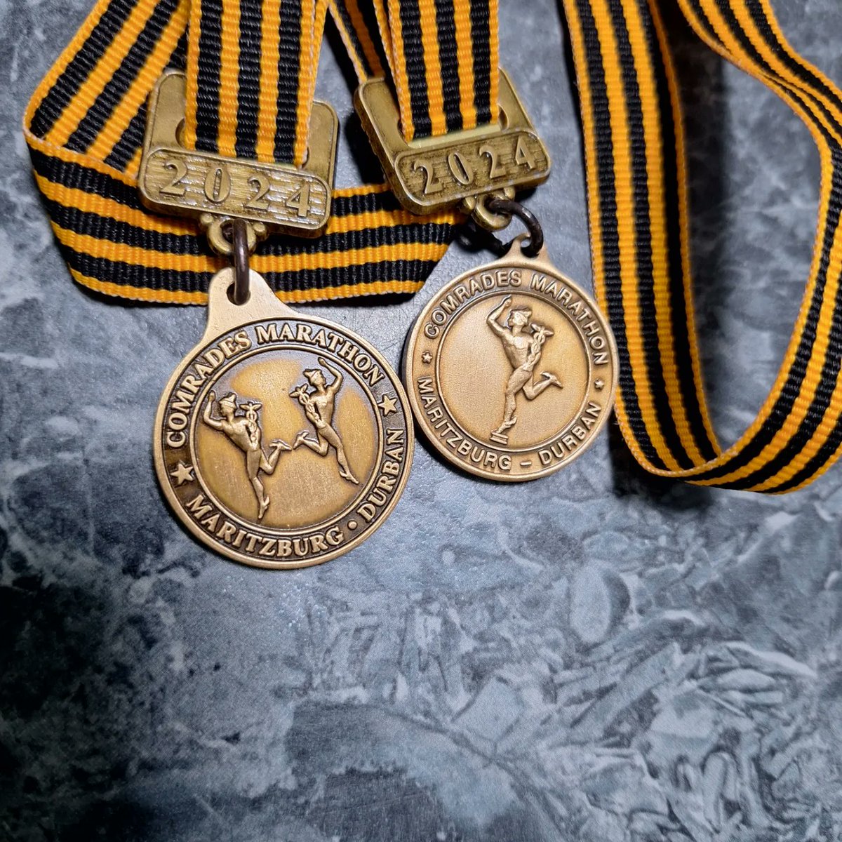 Rewindest's tweet image. Job done, toughest race i know, comrades uprun is something else. Back2Back secured 
#ComradesMarathon #ComradesYasebeletswa #Roodies #RoodepoortAC #ComradesMarathon2024