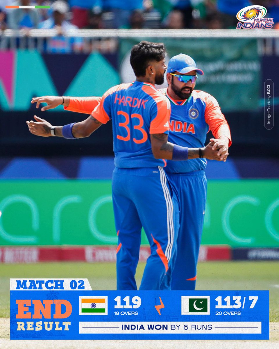 ParwejG60292's tweet photo. INDIA WON BY 6RUN ...
indiateamTeamindia
    Congratulations https://t.co/uEFbGONQgV