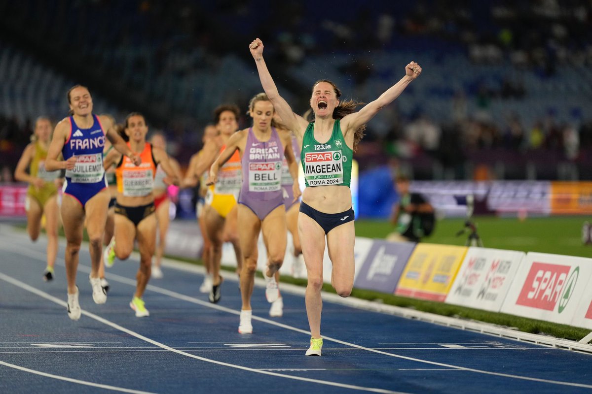 This is the moment! 😍

CIARA MAGEEAN IS THE EUROPEAN 1500M CHAMPION! 🇮🇪🇮🇪🇮🇪 

#Roma2024