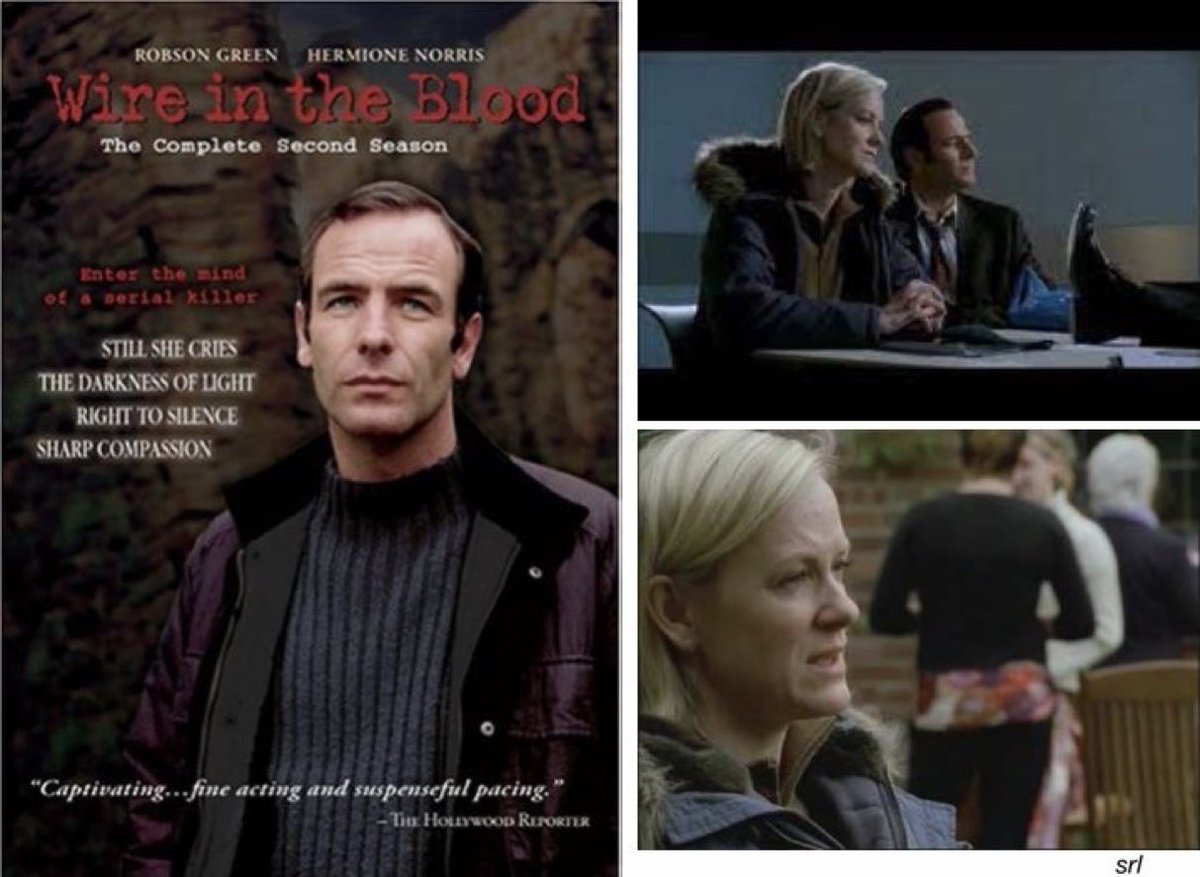 SaveRedlandLibr's tweet photo. 10pm TODAY on #ITV3
From 2004, s2 Ep 3 of #Crime series📺 “Wire in the Blood” - “Right to Silence” directed by #AndrewGrieve & written by #JeffPosey
Based on characters created by @valmcdermid📚
🌟#RobsonGreen #HermioneNorris #TomChadbon #AlanStocks #EmmaHandy https://t.co/22taJQZHB3