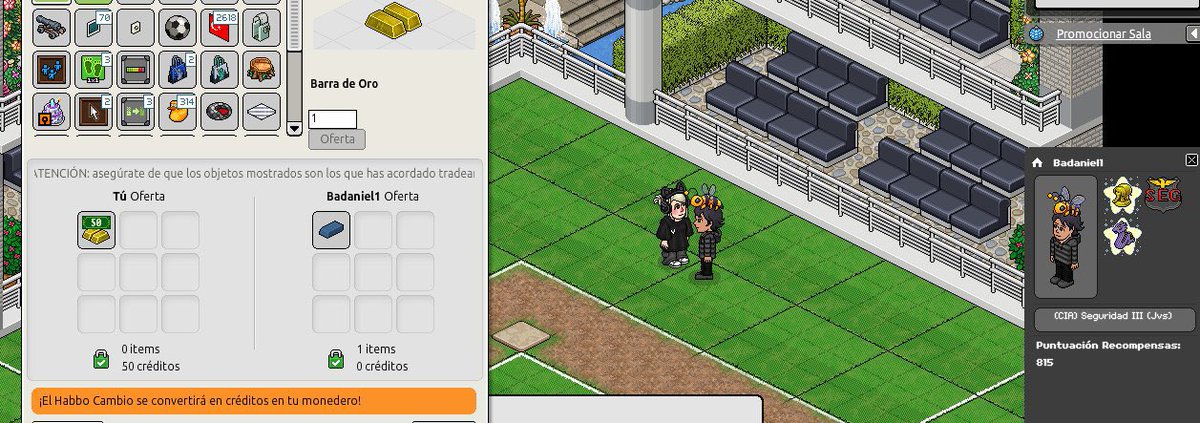 <a href="/blbhabbo/">Bobba League Baseball</a> Muchas gracias por el premio y por los 50 extra de <a href="/ESTekkz/">Tekkz</a> !!! :) mi primer sorteo ganado 👌🏽