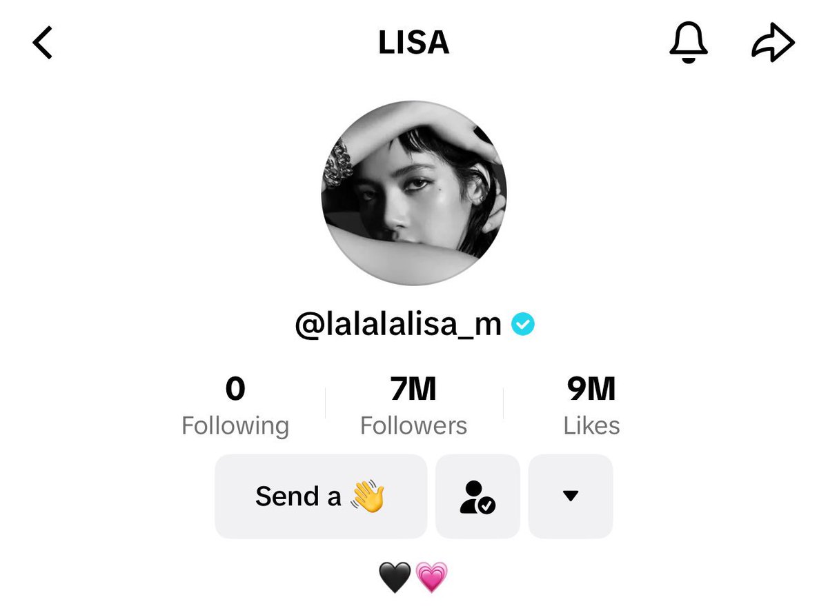 LISANATIONS_'s tweet photo. Over 7M followers, 9M likes, 53M views, 1 video, in only 3 days 👏🏻

Follow LISA on Tiktok if you haven’t yet! 

LISA COMING SOON 
#27FORLISA https://t.co/5qLqwQsjhU