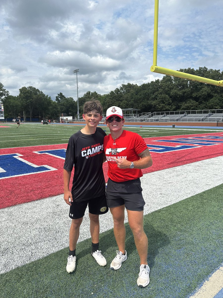 GarrettDane2027's tweet photo. Great time Austin Peay Football Camp! @GovsFB .  Charted well.  55 yd FG  long. Video of 51. KO long 64 yds.  Thank you @CoachHunter_AP and @CoachNudo .  @BCHS_Saints @Football_BCS @JamesWilhoit25 @RobbyDonaldson @bjhsctucker @CoachDTownsend @daviscarpenter @CSmithScout @johnvarlas @NCSA_Football @ncsa