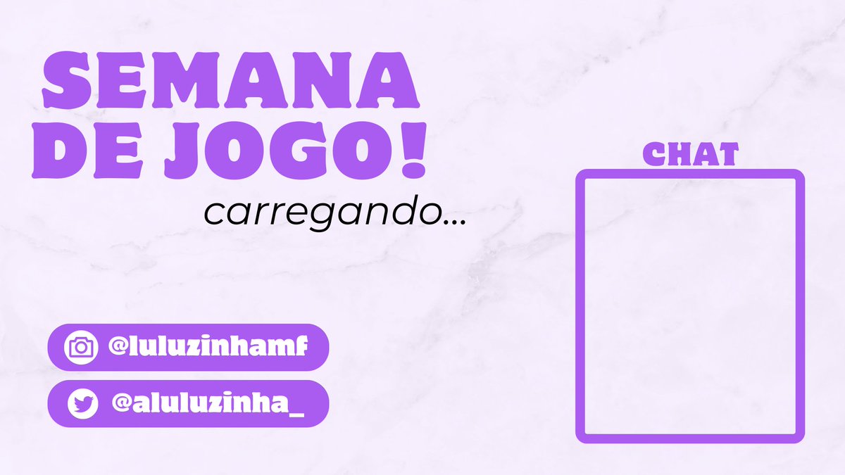 Estamos ao vivo com a Semana de Jogo!

Venha ver a <a href="/taliautsch/">Tália 🏳️‍⚧️🔆</a> e o <a href="/lucasnwd/">Lucas Nascimento - Junte-se ao Quilombo Zero!</a> falando sobre seus amores no RPG e Game Design!

twitch.tv/luluzinha