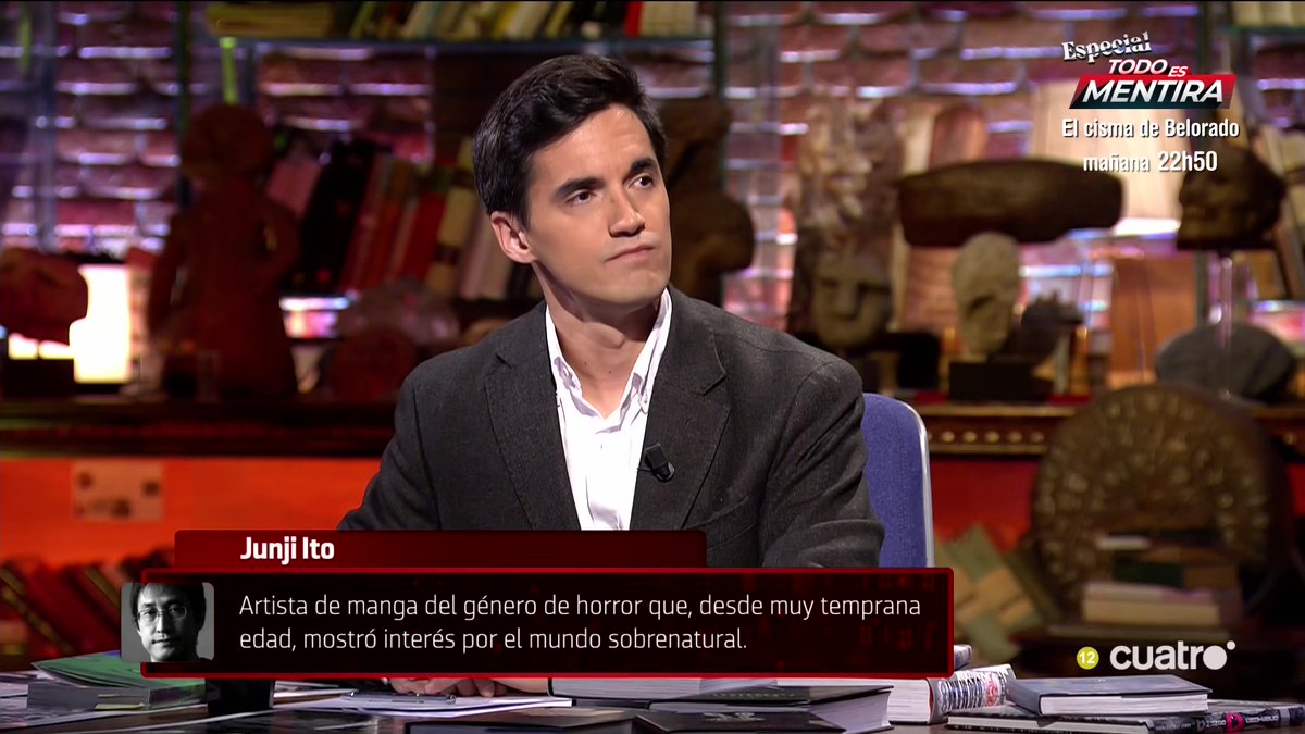 navedelmisterio's tweet photo. Junji Ito
Artista de manga del género de horror que, desde muy temprana edad, mostró interés por el mundo sobrenatural #CuartoMilenio