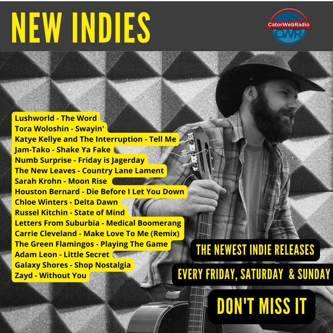 Catorweb radio (@catorwebradio) on Twitter photo #OnAirNow #NewIndies
<a href="/Lushworld3/">Lushworld</a>
#ToraWoloshin
<a href="/katyekellyeand1/">Katye Kellye and The Interruption 🎶Ⓜ️</a>
#Jam-Tako
<a href="/SurpriseNu72480/">Numb Surprise</a>
<a href="/thenewleaves/">The New Leaves</a>
#SarahKrohn
<a href="/HoustonBernard/">Houston Bernard</a>
#ChloeWinters
<a href="/Russel_Kitchin/">Russel Kitchin Music</a>
<a href="/CClevelandMusic/">Carrie Cleveland</a>
<a href="/Green_Flamingos/">The Green Flamingos</a>
#AdamLeon
#GalaxyShores
<a href="/thisizzayd/">ZAYD</a>
#LettersFromSuburbia #OnAirNow #NewIndies
<a href="/Lushworld3/">Lushworld</a>
#ToraWoloshin
<a href="/katyekellyeand1/">Katye Kellye and The Interruption 🎶Ⓜ️</a>
#Jam-Tako
<a href="/SurpriseNu72480/">Numb Surprise</a>
<a href="/thenewleaves/">The New Leaves</a>
#SarahKrohn
<a href="/HoustonBernard/">Houston Bernard</a>
#ChloeWinters
<a href="/Russel_Kitchin/">Russel Kitchin Music</a>
<a href="/CClevelandMusic/">Carrie Cleveland</a>
<a href="/Green_Flamingos/">The Green Flamingos</a>
#AdamLeon
#GalaxyShores
<a href="/thisizzayd/">ZAYD</a>
#LettersFromSuburbia