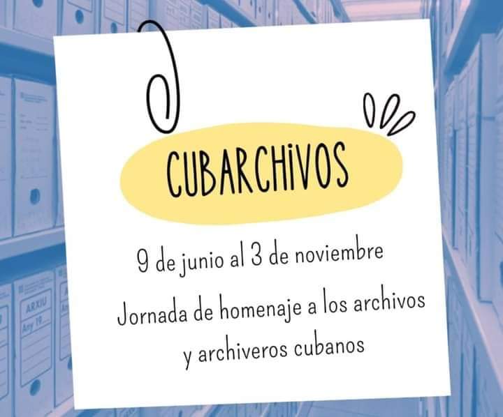 CitmaSancti's tweet photo. Inicia hoy en toda #Cuba la Jornada #CUBARCHIVOS.
Desde #SsnctiSpíritusEnMarcha nos sumamos a los festejos con un variado programa de actividades que concluirá el próximo 3 de noviembre con la celebración del #DíaDelArchiveroCubano #DíaInternacionalDeLosArchivos #ArchivosUnidos https://t.co/TcRqdnOUC6