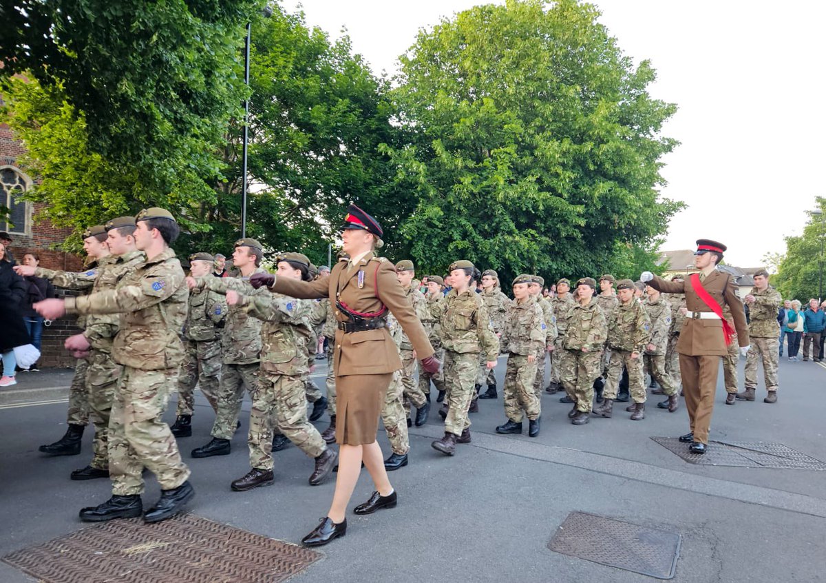 On Thursday, we joined forces marching both No24 and No16 Platoon’s to mark 80years since D-Day. So proud of our cadets, well behaved and disciplined throughout. A true credit to Sussex ACF and their community.