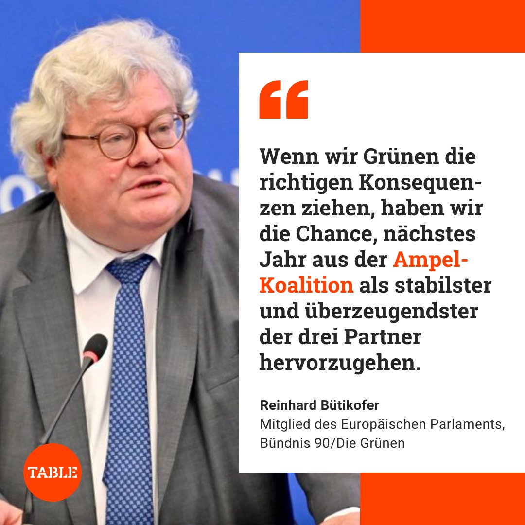 Reinhard Bütikofers <a href="/bueti/">Reinhard Bütikofer</a> Grüne haben am Sonntag Verluste hinnehmen müssen. Im Interview mit <a href="/damirfras/">Damir Fras</a> sagt er, die Partei sollte ihre Politik nicht ändern, aber besser erklären 👉 go.table.media/7JXeM