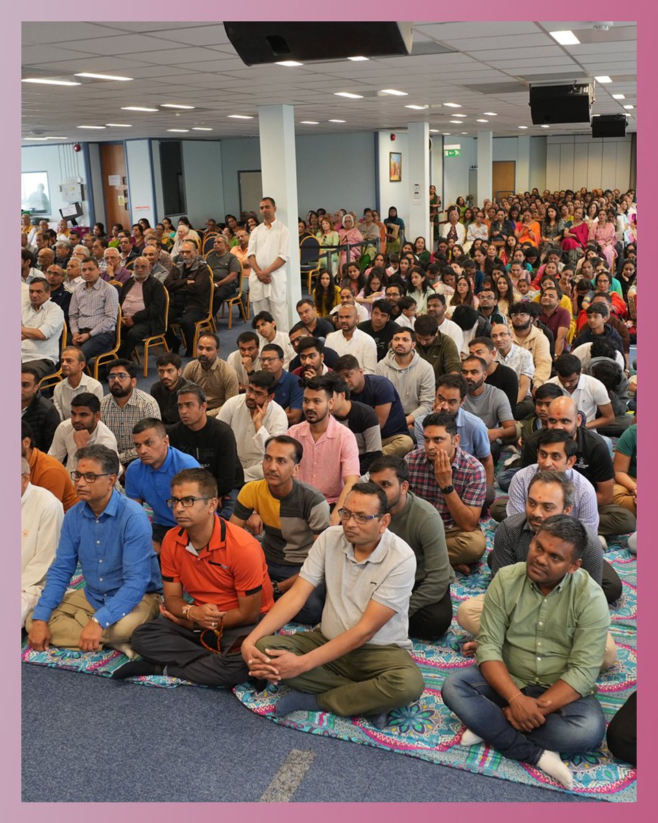 Today we celebrated the 132nd birth anniversary of His Holiness #YogijiMaharaj, the fourth spiritual successor of Bhagwan Swaminarayan.

We were fortunate to have the presence of Pujya Gnaneshwardas Swami (Head Sadhu of <a href="/BAPS/">BAPS</a> Sarangpur Mandir), who addressed the assembly.
