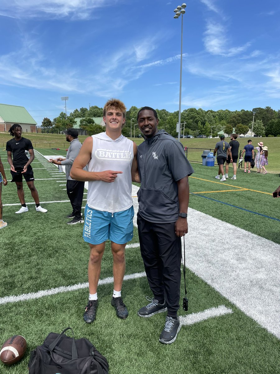Owen_Kelly8's tweet photo. Had a great time at the William &amp; Mary Mega Camp yesterday! Got to show off some of my skills in front of many college coaches! @CoachMikeLondon @CoachTedHefter @CoachDowl @elite360recruit @WMTribeFootball @thehickoryway https://t.co/OZMb8ec6NQ