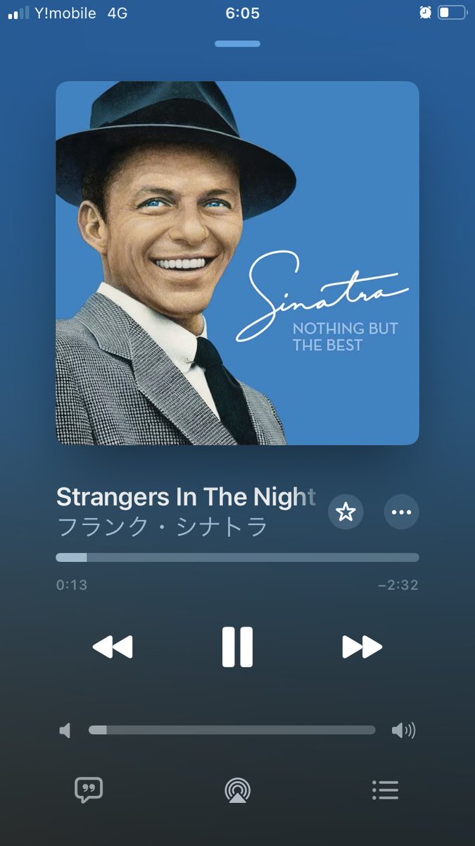 emonukyo's tweet photo. 御機嫌よう♪
今朝のお目覚めは、フランクシナトラ「Stranger In The Night」。
楽しい夜でした。
そして早起き。
もうすぐお家へ帰ります。
#フランクシナトラ #StrangerInTheNight https://t.co/EZj8otQWgM