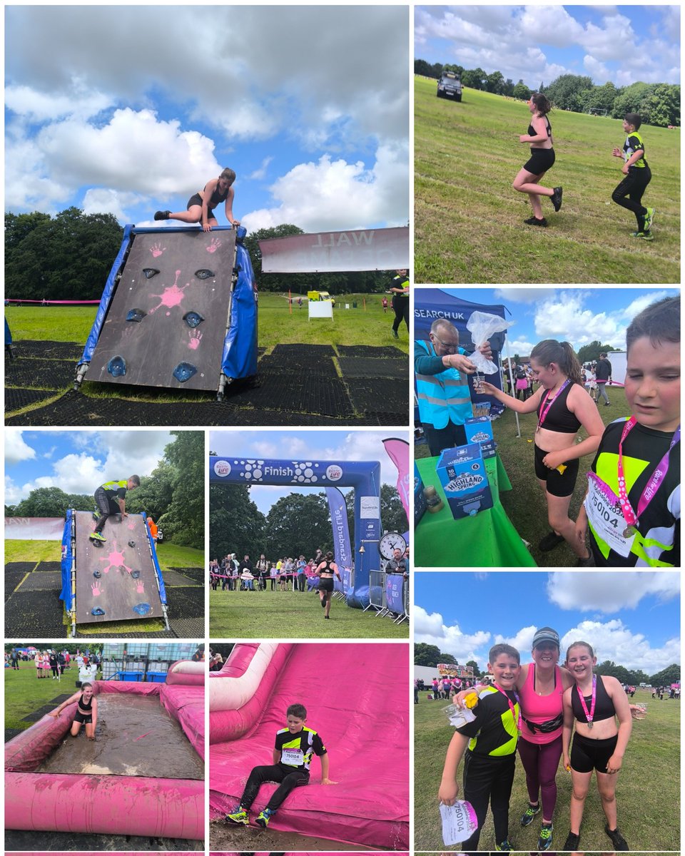Ellie_B_R's tweet photo. Esmé and Rory did a great job of the Race for life Pretty Muddy 5km race this weekend and raising essential funds for cancer research https://t.co/Uc052Vtq1B @StBartsCE @stbartscey5 https://t.co/z2kTdDQAcR