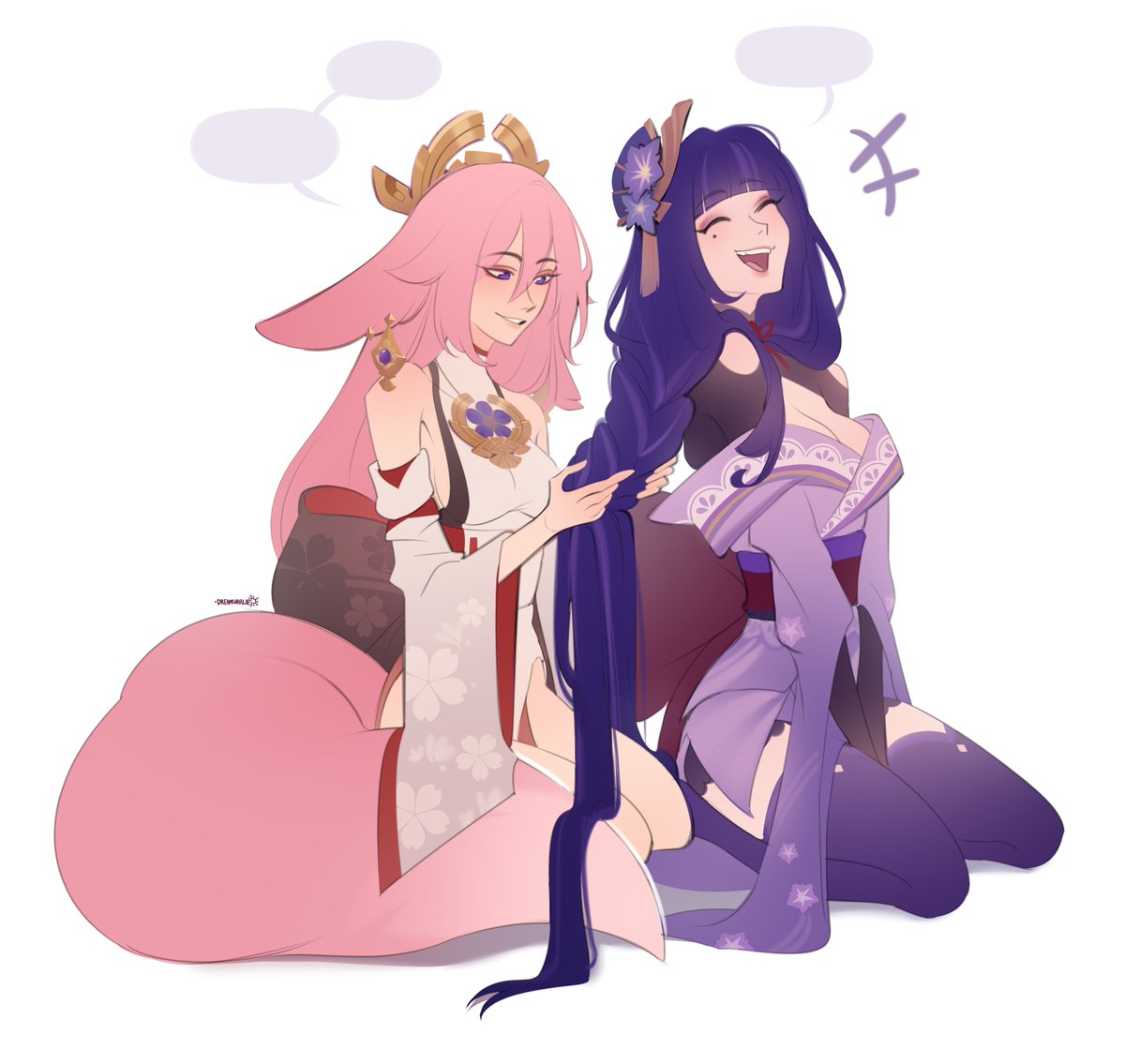 💗🤍💗

#原神 #genshinimpact #yaemiko #raidenei