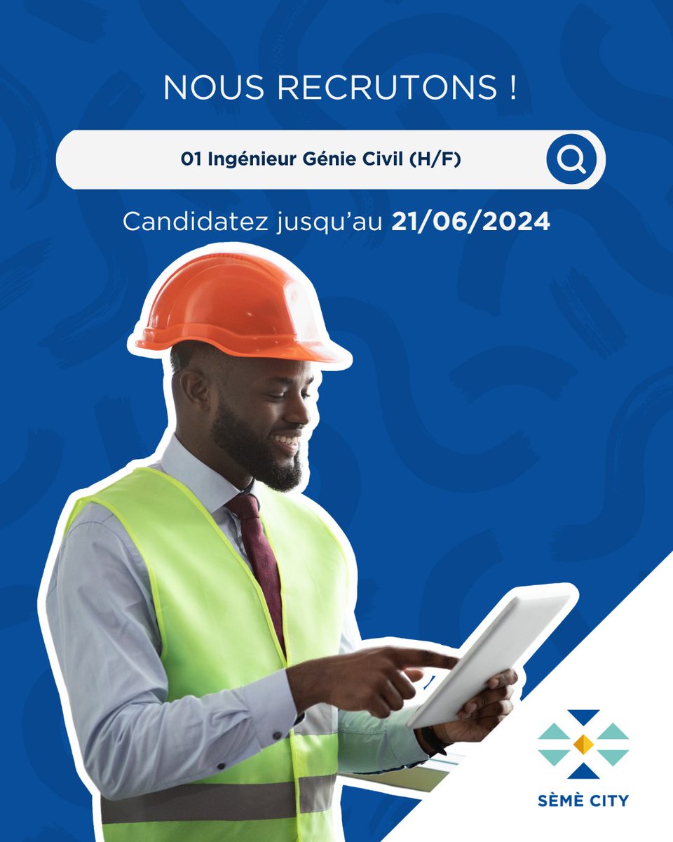 SemeCity's tweet image. #SèmèCityRecrute

Nous sommes à la recherche de deux nouveaux talents pour rejoindre notre équipe et contribuer à notre mission ! 🌟
semecity.bj/nous-rejoindre…