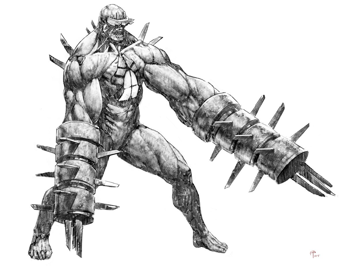 Flesh Pound fan art. Sunday sketch