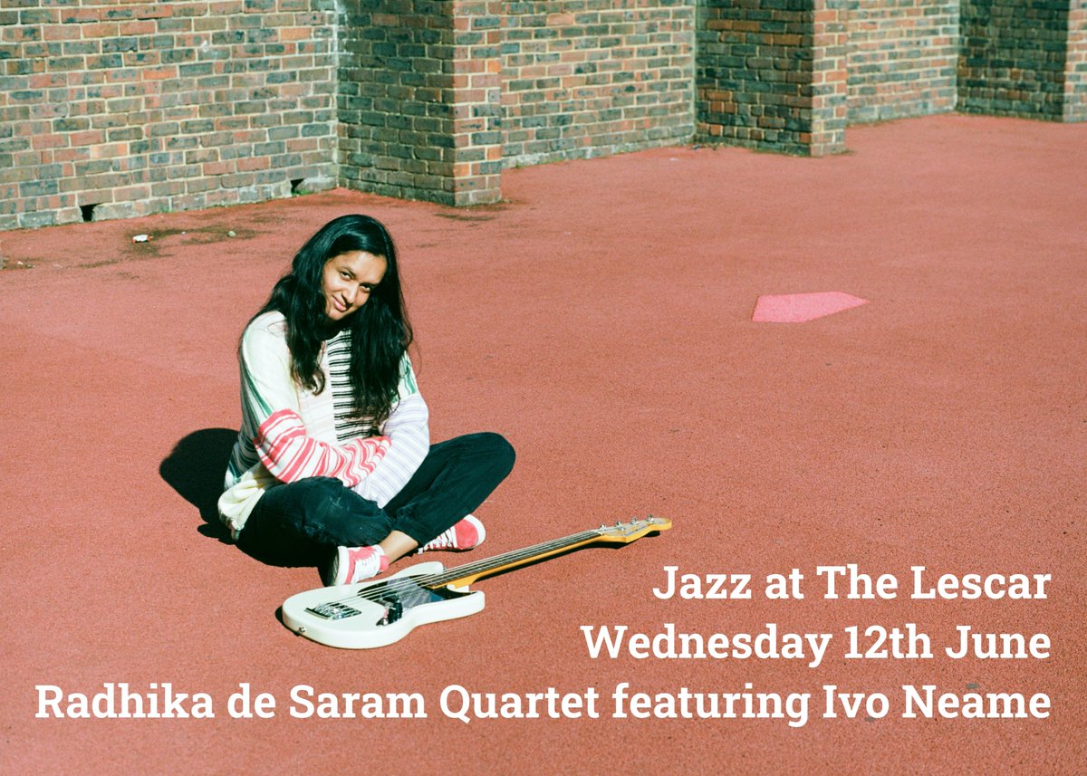 Jez (@jazzteabeer) on Twitter photo So excited that this week <a href="/TheLescar/">The Lescar</a> we're hosting composer/multi-instrumentalist Radhika de Saram w/ Zhenya Strigalev (JZ Replacement, Tim Lefebvre) - sax, Ivo Neame (Phronesis) - keys, Billy Pod (Jim Mullen, Rob Luft ) - drums
jazzatthelescar.com
Doors 8pm, £10/£7 students So excited that this week <a href="/TheLescar/">The Lescar</a> we're hosting composer/multi-instrumentalist Radhika de Saram w/ Zhenya Strigalev (JZ Replacement, Tim Lefebvre) - sax, Ivo Neame (Phronesis) - keys, Billy Pod (Jim Mullen, Rob Luft ) - drums
jazzatthelescar.com
Doors 8pm, £10/£7 students
