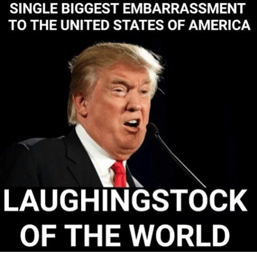 FactsATruth's tweet photo. @Outy5000 @highbrow_nobrow Trump is the biggest embarrassment to the United Sates of America.
#TrumpIsAConvictedFelon #TrumpIsAfraidToTestify https://t.co/trcC0videV