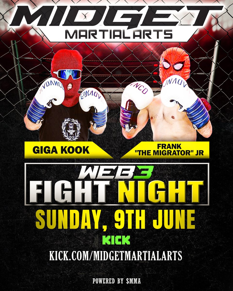 mmasolana's tweet photo. FIGHT #3 STARTING IN 10 MINUTES.

THE PEOPLE HAVE SPOKEN, DEV WILL FIGHT ALL 4 AFTER THIS FIGHT. TUNE IN, ENJOY THE NIGHT AND CHEER ON YOUR FAVORITE MIDGET!

ANNOUNCEMENTS COMING AFTER THE LAST FIGHT! https://t.co/GGzrwdFDub