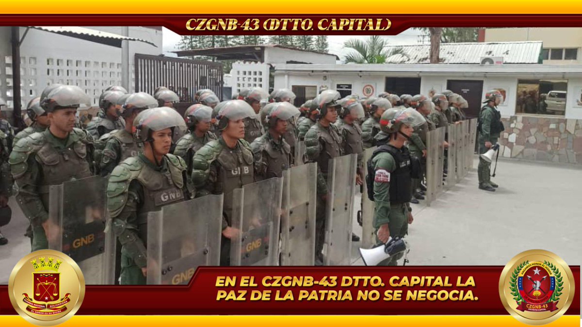 Los Protectores de la capital, nos mantenemos desplegados velando por la Paz, la Seguridad y el Bienestar de nuestro  Pueblo  Venezolano 🇻🇪