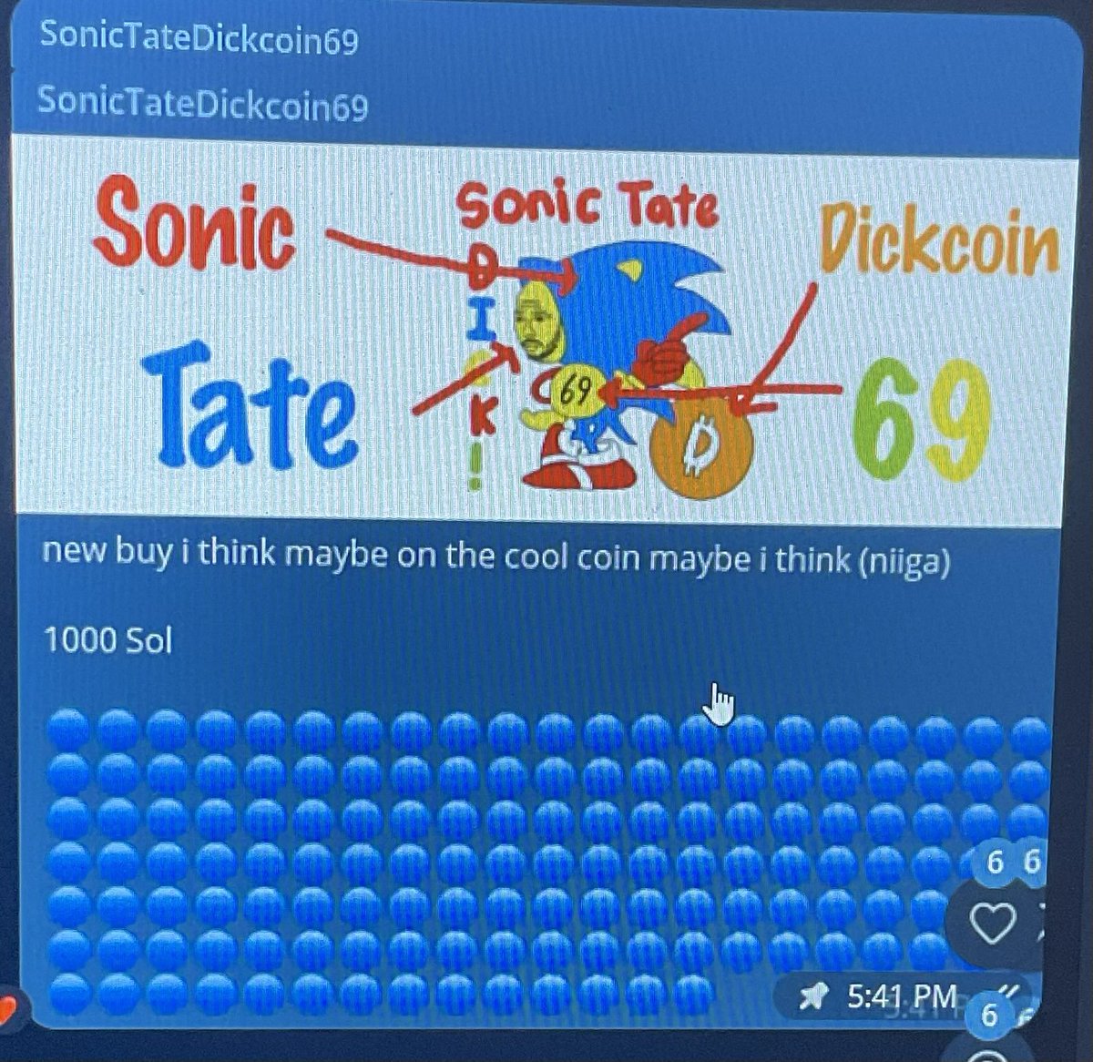 SonicTateDickcoin69 tweet media