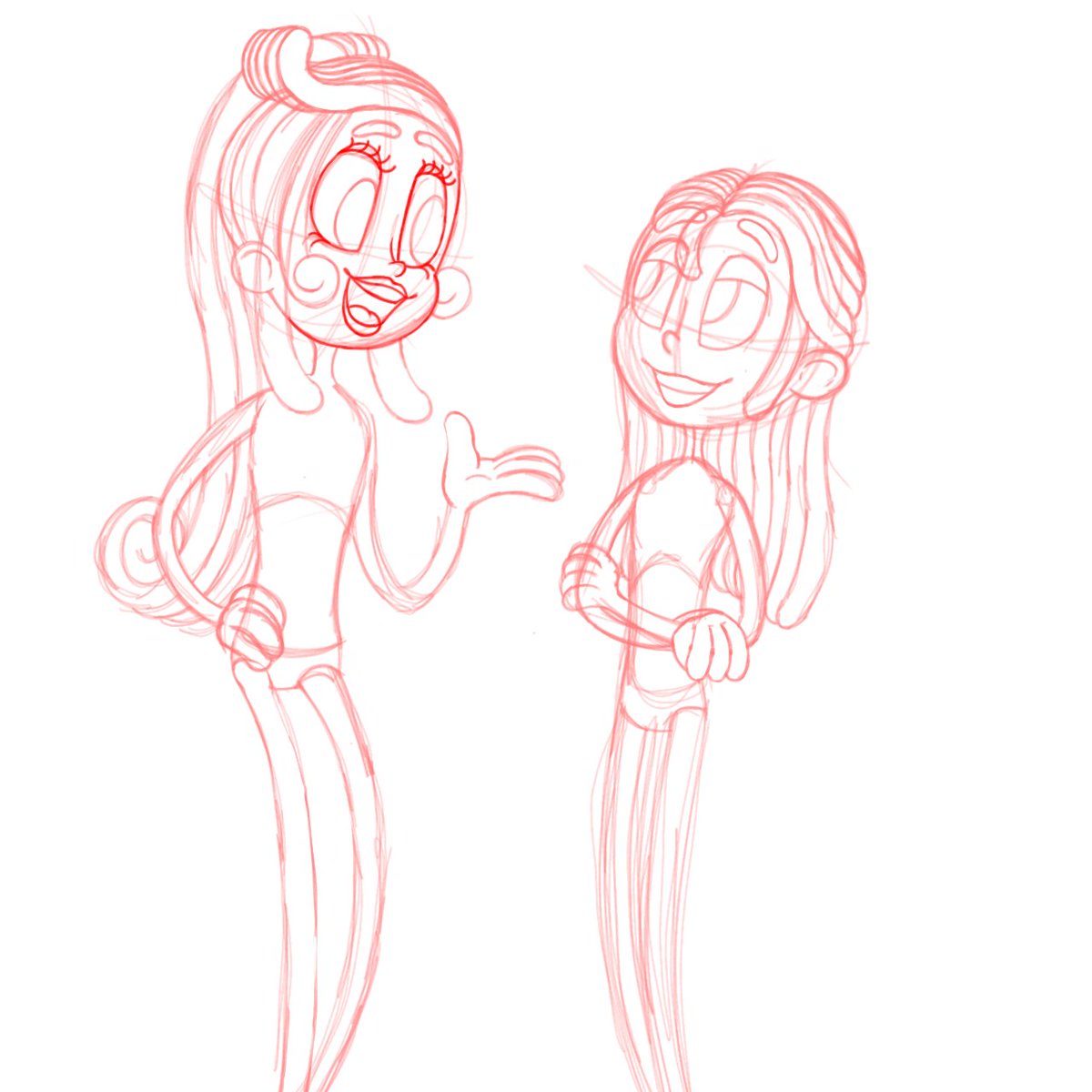 (Second!)Well,in this drawing it was Artie and Gibby talking,but...i never got the inspiration to finish it ;-;