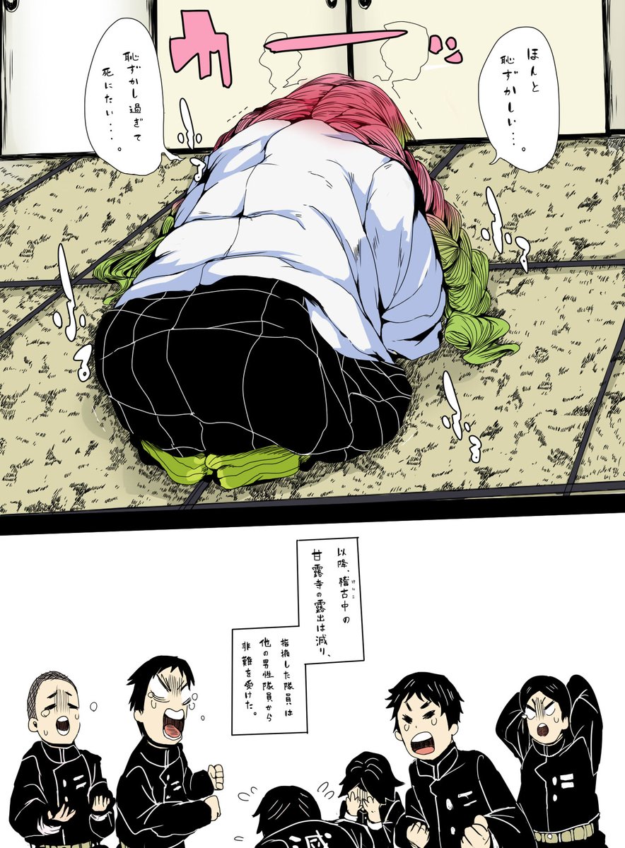 甘露寺蜜璃の柱稽古編放送されたみたいなので置いときます😤😤 