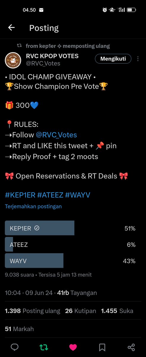 Hieee27's tweet photo. @RVC_Votes @fromkep1er For #kep1er https://t.co/Z4OkMadEf7