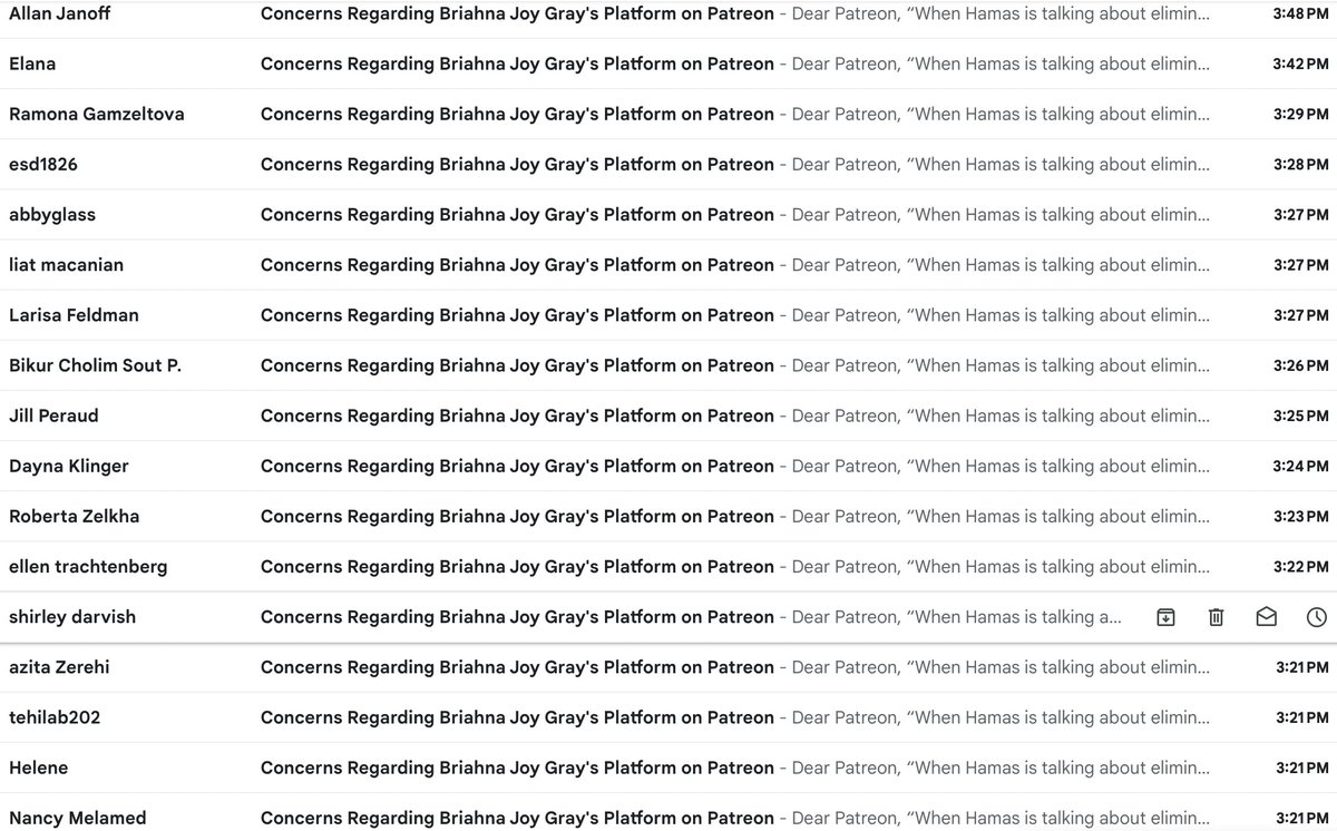 briebriejoy's tweet image. HUNDREDS of zionists have spammed the Bad Faith account (apparently thinking it&apos;s Patreon? These aren&apos;t intelligent people) trying to get me deplatformed from the app.  Again: a foreign country targeting an American journalist with the goal of making it impossible to earn an…