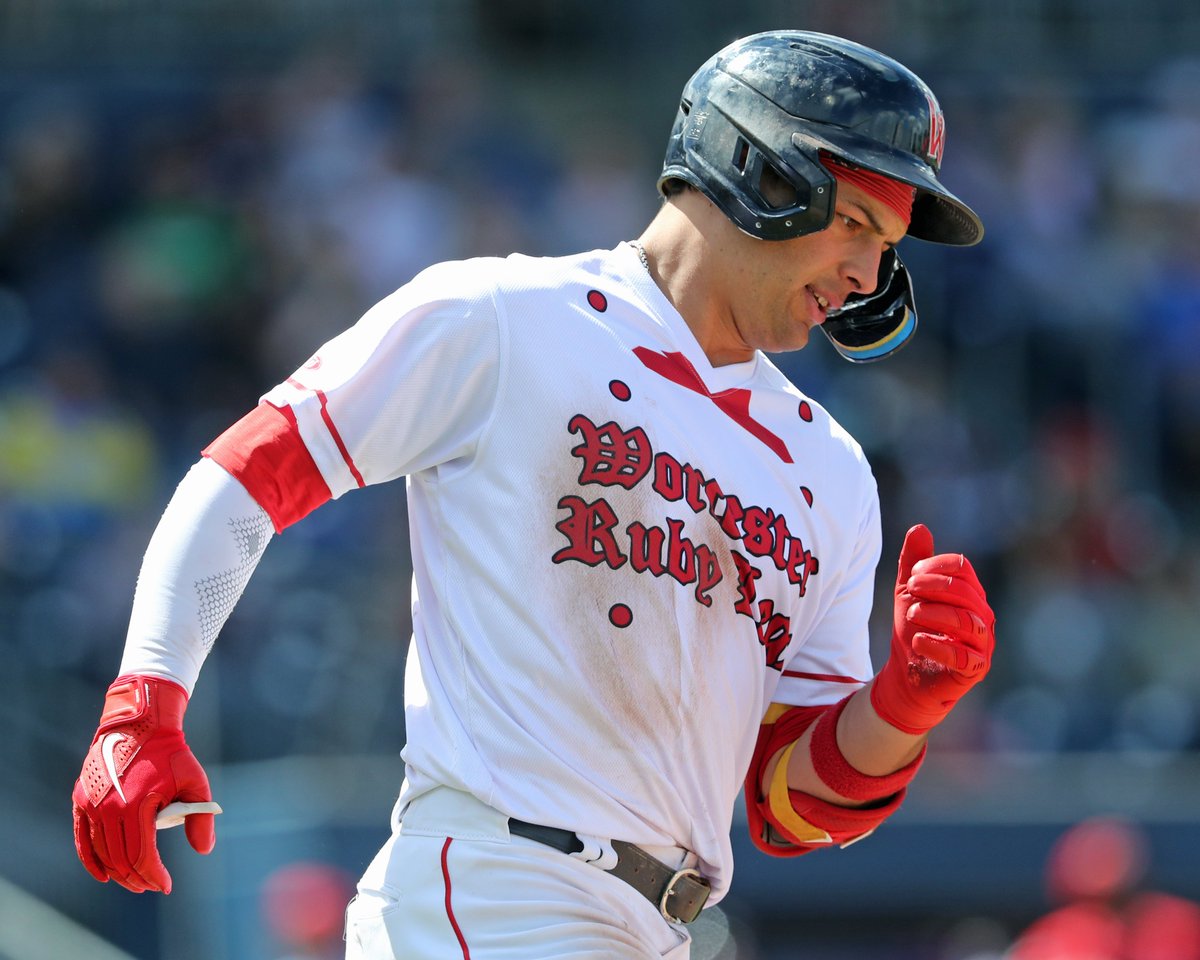 sittingstillsox's tweet image. I was disappointed to miss Nick Yorke's first AAA home run with the @WooSox yesterday, but happy to see his second one today. @SoxProspects