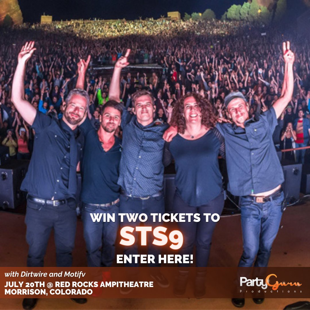 PartyGuruUS's tweet photo. 🤘 GIVEAWAY ALERT 🤘
Are you ready to jam with STS9 at Red Rocks on 7/20? Want to go for FREE?
Enter to win tickets here:
https://t.co/RoKcf0j1aD https://t.co/C0dJv9jSHB