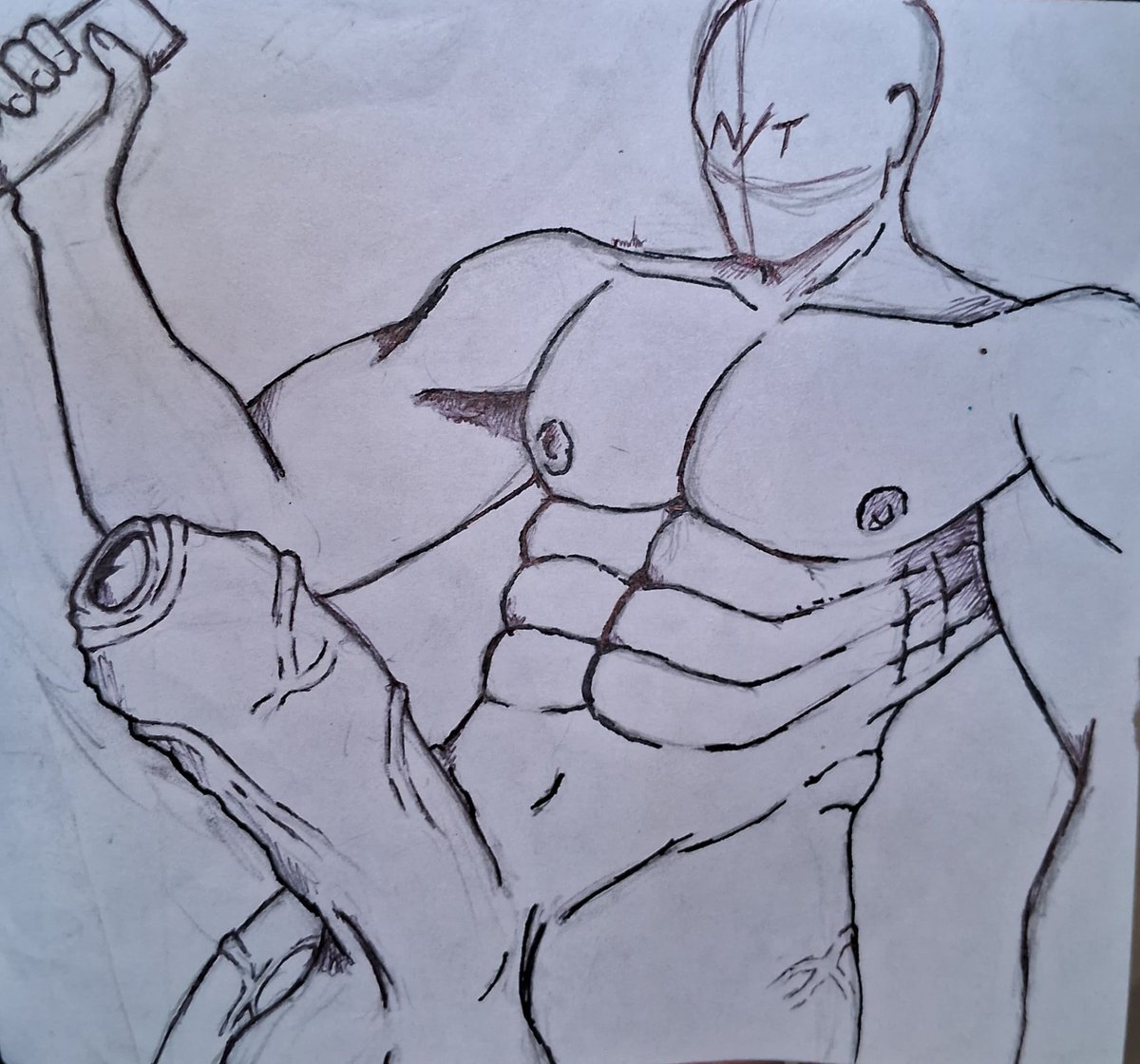 Kothor0's tweet photo. I draw this all the time 👄 #bara #Drawing_sofa  #drawpride  #rule34 https://t.co/WwKD991Yk6