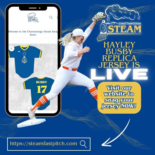I am so excited for season to start! Go get your Chattanooga Steam replica jersey today! Check the link in my bio! 😤😤 

#FullSteamAhead #AllAboard #ChattanoogaSTEAM #ChattanoogasTEAM
<a href="/cowgirlsb/">OSU Cowgirl Softball</a> <a href="/ConnectSports_/">Connect Sports</a> <a href="/steamCHATT/">Chattanooga Steam</a> <a href="/newbalance/">New Balance</a> <a href="/OSUcoachG/">Kenny Gajewski</a>
