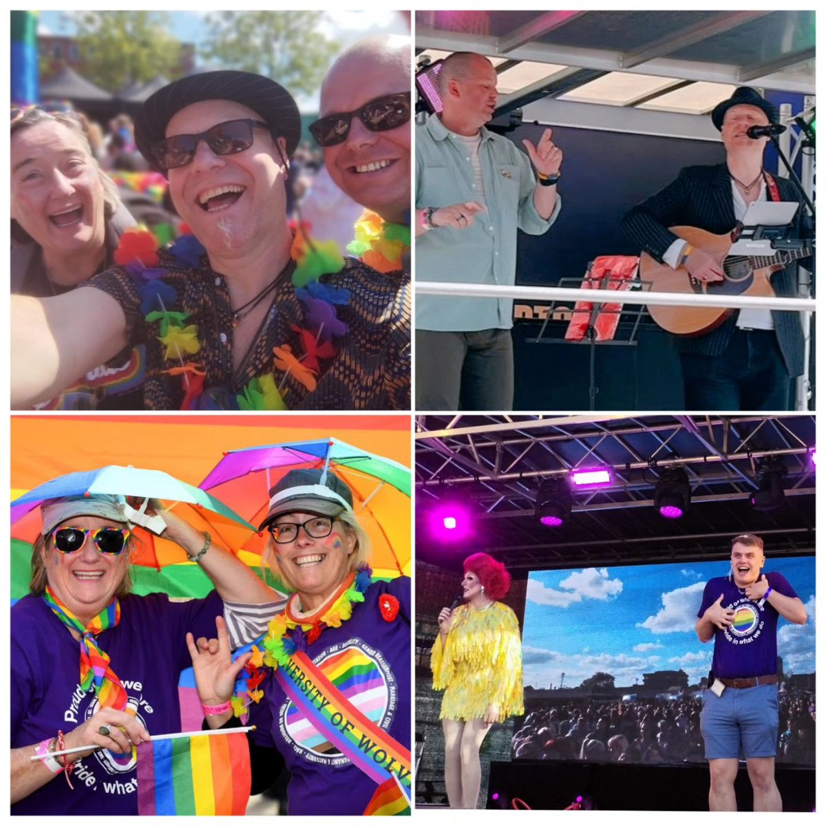 Such a great day yesterday at <a href="/pridewton/">Wolverhampton Pride</a> 
I loved performing on the Village Stage particularly with <a href="/Gaz_Craft/">GazCraft!</a> providing BSL on our original song 'Two Worlds' with the audience 'clapping' in sign language. Then watching the other fantastic acts on the Plaza Stage 🏳️‍🌈❤️🎤😍💪🏻👌🏻🤟🏻