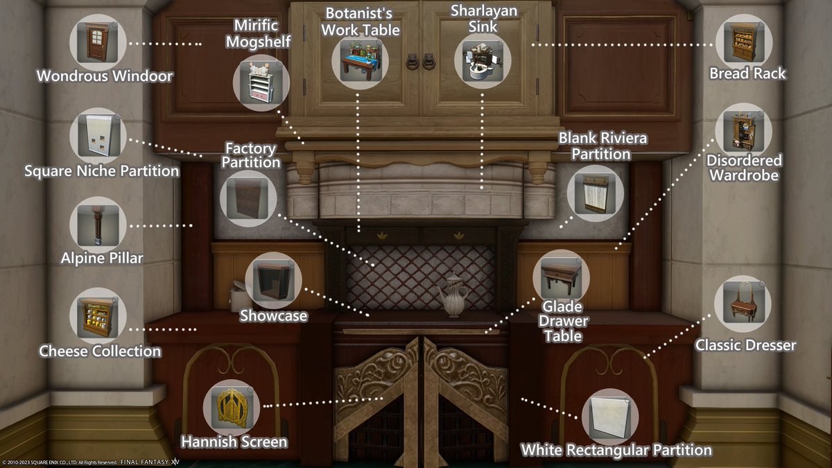 ffxiv classic dresser Hingan Wardrobe FFXIV Housing
