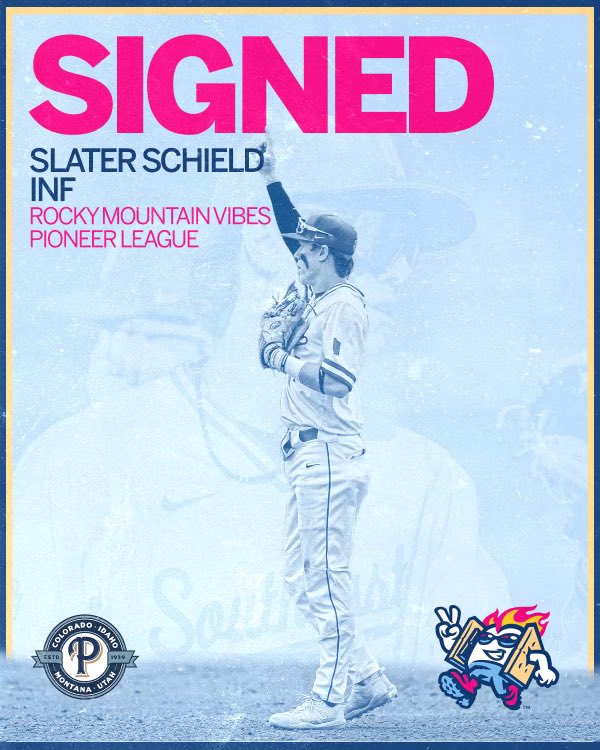 IUSoutheast Baseball (@grenadierdugout) on Twitter photo Congratulations to Slater Schield <a href="/SchieldSlater/">Slater Schield</a> on signing a professional contract with the <a href="/VibesBaseball/">Rocky Mountain Vibes</a> of the Pioneer League <a href="/PBL1939/">Pioneer Baseball League</a> <a href="/NAIABall/">NAIA Ball</a> Congratulations to Slater Schield <a href="/SchieldSlater/">Slater Schield</a> on signing a professional contract with the <a href="/VibesBaseball/">Rocky Mountain Vibes</a> of the Pioneer League <a href="/PBL1939/">Pioneer Baseball League</a> <a href="/NAIABall/">NAIA Ball</a>