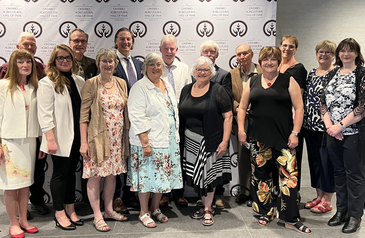 OntAgHallFame's tweet photo. OAHF’s board of directors and staff team (with a couple missing). We’re all so proud to support an amazing organization created to celebrate the leadership and legends of Ontario agriculture. It’s an honour to be involved in this type of cause. #OAHF2024 https://t.co/jzrBRc8IjF