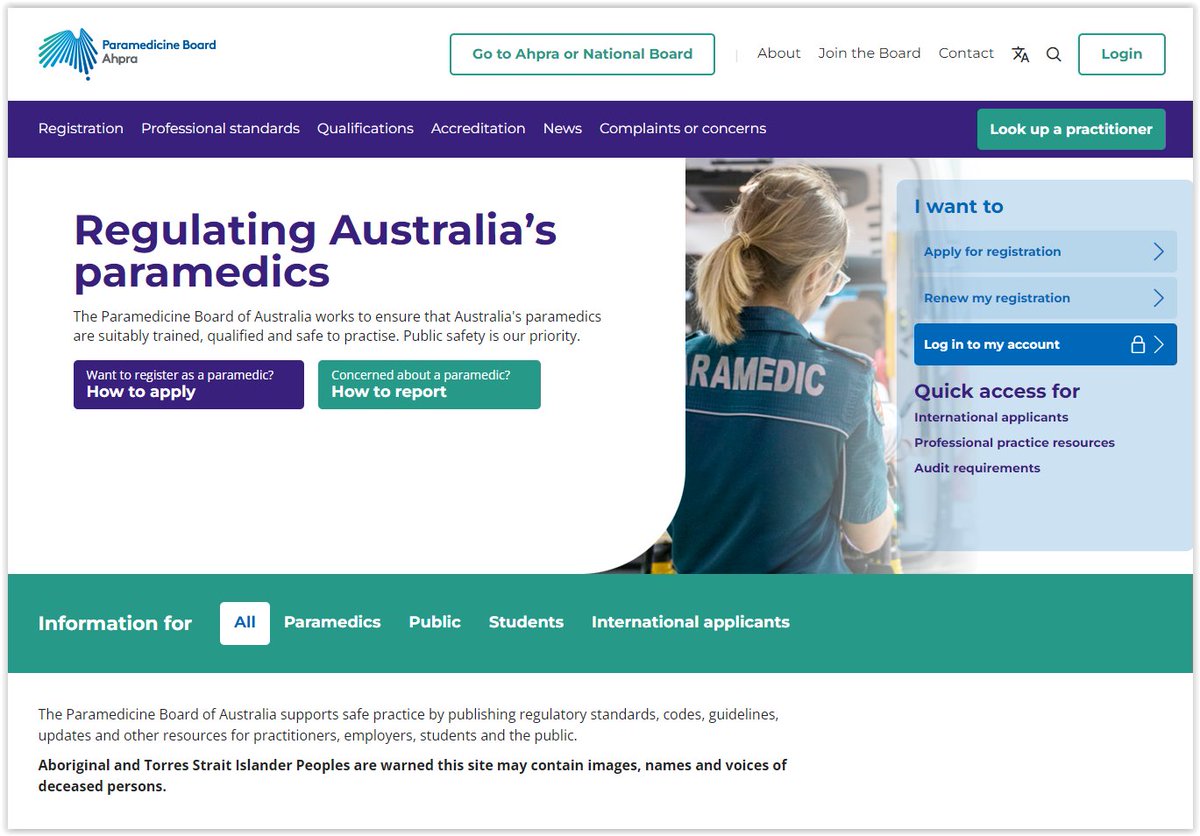 ParamedProf is at paramedprof.bsky.social (@paramedprof) on Twitter photo <a href="/ChiefMNolan/">ChiefMNolan</a> <a href="/InfoPEI/">Government of PEI</a> <a href="/dennyking/">Dennis King</a> <a href="/OAPCMedia/">OAPC</a> <a href="/ParamedicChiefs/">ParamedicChiefs</a> <a href="/fordnation/">Doug Ford</a> <a href="/SylviaJonesMPP/">Sylvia Jones</a> <a href="/MatthewLeyenaar/">Matthew Leÿenaar</a> <a href="/Paramedic_Matt/">Matt Cruchet</a> <a href="/OntarioHealthOH/">Ontario Health</a> <a href="/DrLouReynolds/">A/Prof Louise Reynolds 🇦🇺PhD🇦🇺</a> <a href="/paradub/">Andy Bell</a> <a href="/BillLord2/">Bill Lord AM</a> <a href="/AckerJoe/">Joe Acker</a> <a href="/DuncanMcConnel1/">Duncan McConnell</a> <a href="/rlarsenfpa/">Richard Larsen</a> <a href="/agwalker01/">Tony Walker ASM</a> @SLBaldry <a href="/Aidan_Baron/">Dr Aidan Baron</a> <a href="/omeara_p/">Dr Peter</a> In Australia, the definition of a #paramedic is simple and unequivocal: a paramedic is a qualified health professional registered by the Paramedicine Board of Australia under the Health Practitioner Regulation National Law. <a href="/RosalieBoyce/">Rosalie Boyce</a> <a href="/RuralHC_Aus/">@RuralHC_Aus</a> <a href="/comms_ahpa/">Allied Health Professions Australia</a> <a href="/almclachlan1/">Senator Andrew McLachlan CSC</a> <a href="/ChiefMNolan/">ChiefMNolan</a> <a href="/InfoPEI/">Government of PEI</a> <a href="/dennyking/">Dennis King</a> <a href="/OAPCMedia/">OAPC</a> <a href="/ParamedicChiefs/">ParamedicChiefs</a> <a href="/fordnation/">Doug Ford</a> <a href="/SylviaJonesMPP/">Sylvia Jones</a> <a href="/MatthewLeyenaar/">Matthew Leÿenaar</a> <a href="/Paramedic_Matt/">Matt Cruchet</a> <a href="/OntarioHealthOH/">Ontario Health</a> <a href="/DrLouReynolds/">A/Prof Louise Reynolds 🇦🇺PhD🇦🇺</a> <a href="/paradub/">Andy Bell</a> <a href="/BillLord2/">Bill Lord AM</a> <a href="/AckerJoe/">Joe Acker</a> <a href="/DuncanMcConnel1/">Duncan McConnell</a> <a href="/rlarsenfpa/">Richard Larsen</a> <a href="/agwalker01/">Tony Walker ASM</a> @SLBaldry <a href="/Aidan_Baron/">Dr Aidan Baron</a> <a href="/omeara_p/">Dr Peter</a> In Australia, the definition of a #paramedic is simple and unequivocal: a paramedic is a qualified health professional registered by the Paramedicine Board of Australia under the Health Practitioner Regulation National Law. <a href="/RosalieBoyce/">Rosalie Boyce</a> <a href="/RuralHC_Aus/">@RuralHC_Aus</a> <a href="/comms_ahpa/">Allied Health Professions Australia</a> <a href="/almclachlan1/">Senator Andrew McLachlan CSC</a>