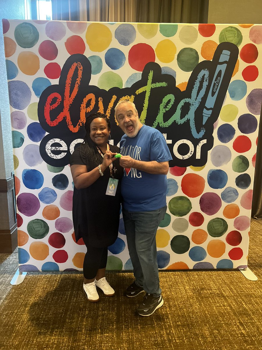 TymeacoC's tweet photo. Mr. EduGator and I #suriously got to meet #GerryBrooks! #ElevateDallas2024 https://t.co/U0rXUibHYz