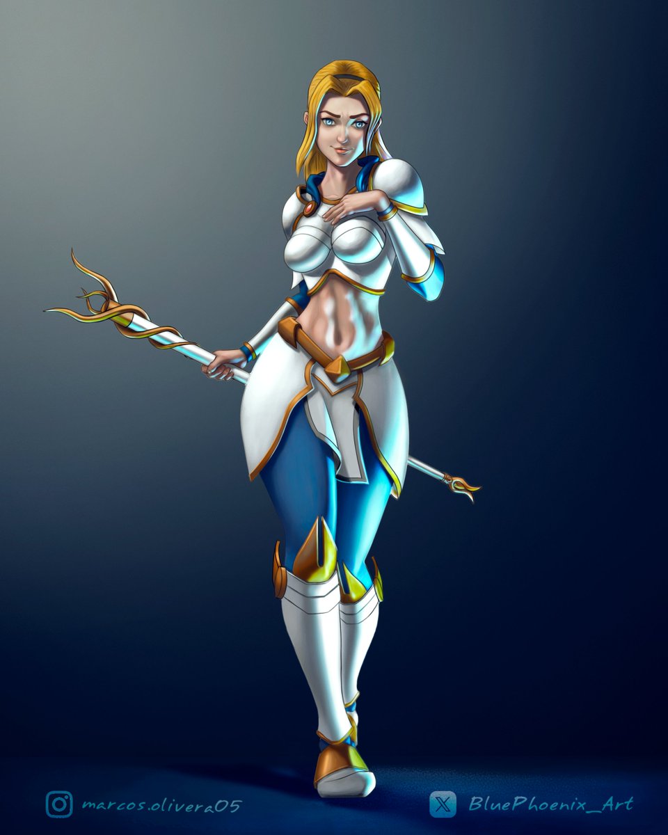 BluePhoenix_Art's tweet photo. I share with you the full color version of the #fanart of #lux https://t.co/n47kf2eXKU