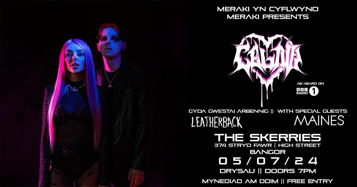 📣🖤 B Λ N G O R 🖤📣 
📣🖤 L E T ‘ S  G O ! 🖤📣 
🖤 <a href="/WEARECELAVI/">🖤 C Ξ L Λ V I 🖤</a> 
🖤 #LEΛTHERBΛCK 
🖤 <a href="/Mainesband/">MAINES</a> 

🖤 NU-GOTH METΛL 
🖤 INDUSTRIΛL METΛL 
🖤 POST ROCK | POST PUNK 

📆 05.07.24 ⏰ DOORS 7PM 
📍 THE SKERRIES, BΛNGOR 🏴󠁧󠁢󠁷󠁬󠁳󠁿

➡️ bit.ly/3X8nkQv